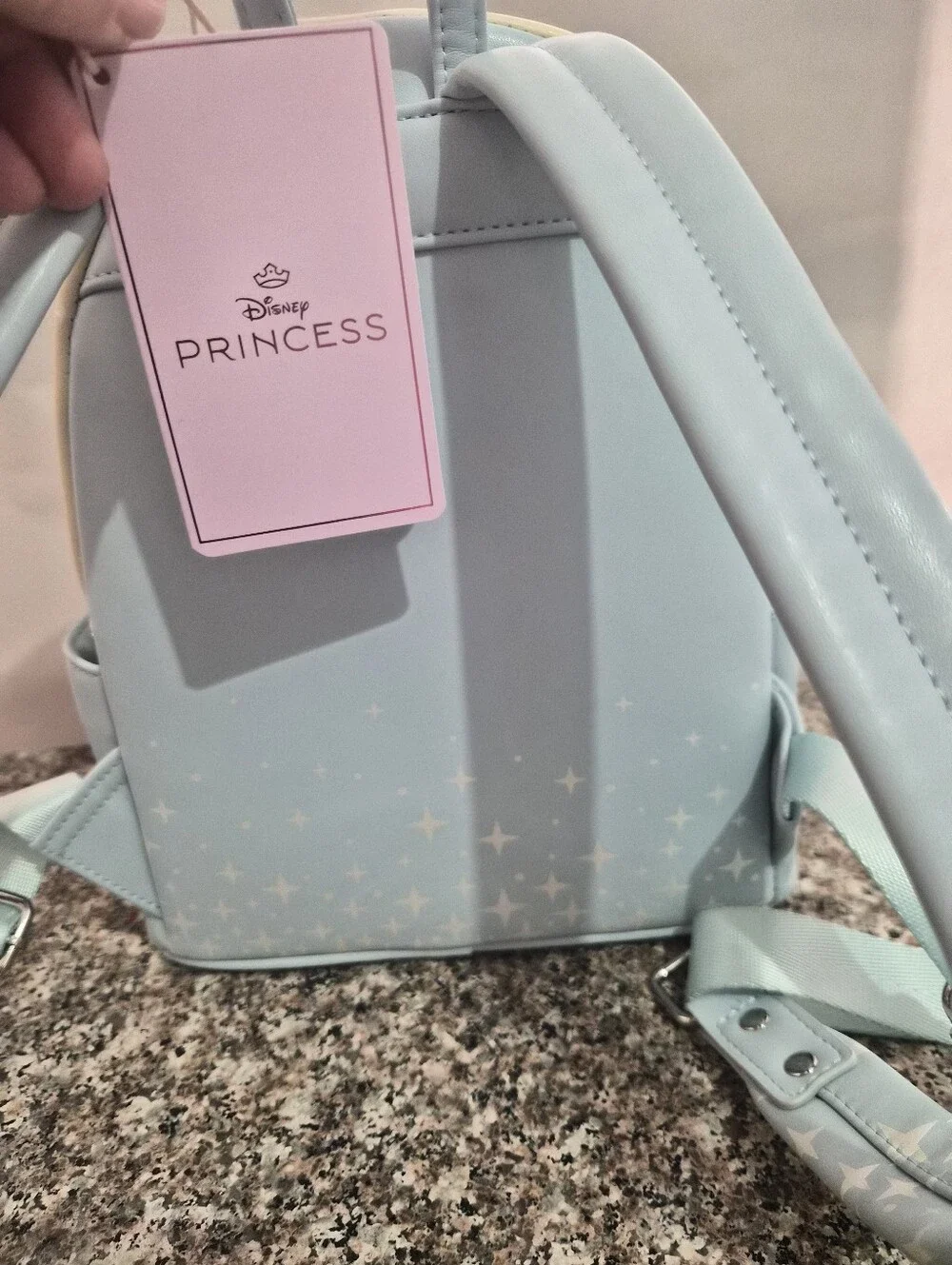 Loungefly Cinderella Pumpkin Mini Backpack - Light Blue and Orange